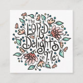 主は私の囲いカードを喜ぶ エンクロージャーカード (正面)