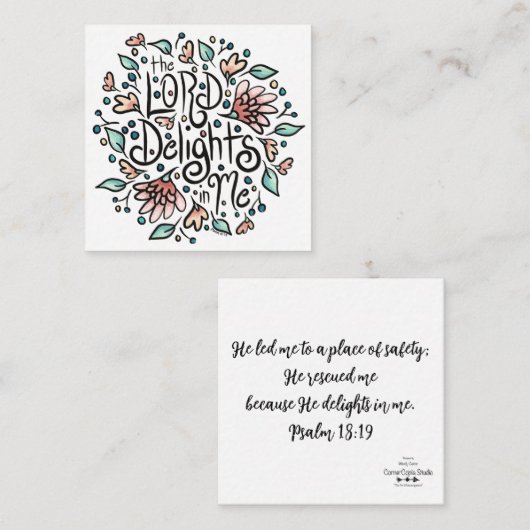 主は私の囲いカードを喜ぶ エンクロージャーカード (正面/裏面)