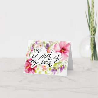 主は私の岩である |聖なる書物、 経典 ノートカード