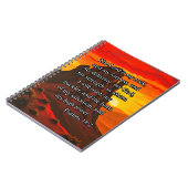 主は私の岩である：詩篇18:2裏書きジャーナル ノートブック (左側)