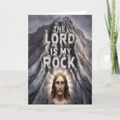 主は私の岩である:詩篇18:2 カード (正面)