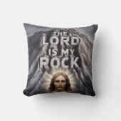 主は私の岩である：詩篇18:2 クッション (正面)