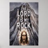 主は私の岩である：詩篇18:2 ポスター (正面)
