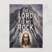 主は私の岩である:詩篇18:2 ポストカード (正面)