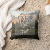 主は私の岩である – Ps 18:2 クッション (ブランケット)