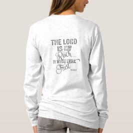 主は私の岩である – Ps 18:2 Tシャツ