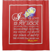 主は私の岩の聖なる書物、 経典シャワーカーテン シャワーカーテン (正面)