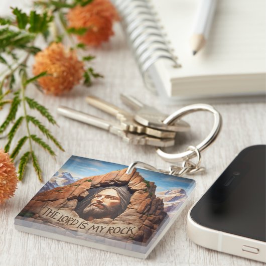 主は私の岩 キーホルダー (正面右)