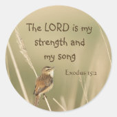 主は私の強さと歌の聖なる書物、 経典ソングバード ラウンドシール (正面)