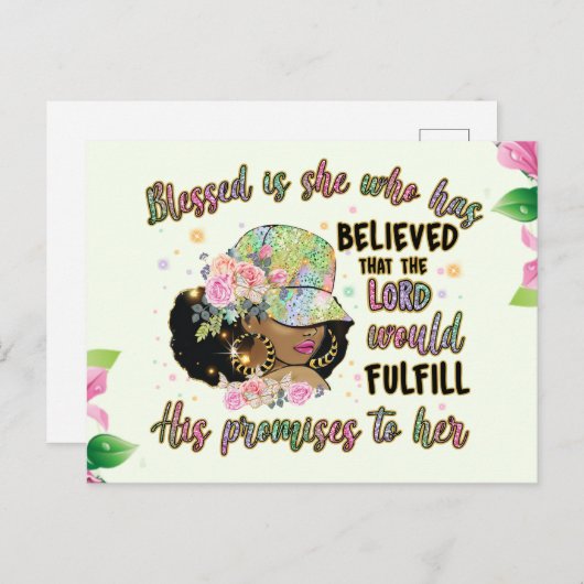 主は私の強さと私の歌であるメラニン・シエスタ シーズンポストカード (正面/裏面)