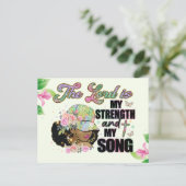 主は私の強さと私の歌であるメラニン・シエスタ ポストカード (スタンド正面)