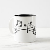 主は私の強さと私の歌のマグカップ ツートーンマグカップ (正面左)