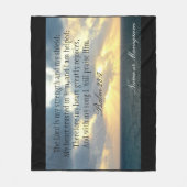 主は私の強さの賛美歌のクリスチャンの聖書です フリースブランケット (正面)