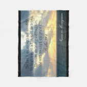 主は私の強さの賛美歌のクリスチャンの聖書です フリースブランケット (正面)