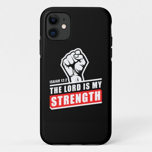 主は私の強さイザヤ12:2メンス・クリスチャン Case-Mate iPhoneケース (裏面)