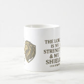 主は私の強さ15オズコーヒーマグ コーヒーマグカップ (中央)