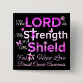 主は私の強み 缶バッジ (正面)