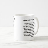 主は私の癒しの聖句で、黒い文字 コーヒーマグカップ (正面右)