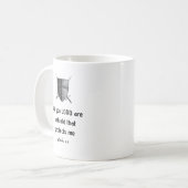 主は私の盾の聖書の詩のTシャツ コーヒーマグカップ (正面左)