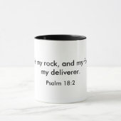 主は私の石です マグカップ (中央)