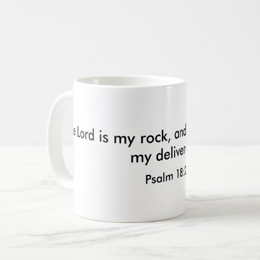 主は私の石です マグカップ (正面左)