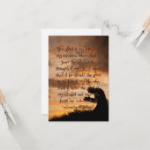 主は私の祈りの言葉の平手グリーティングカード カード (正面/裏面インサイチュ)