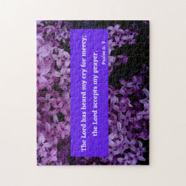 主は私の祈りの言葉詩篇6聖句を受け入れる ジグソーパズル