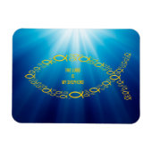 主は私の羊飼いだと言いなさい |クリスチャン・フィッシュ マグネット (横)