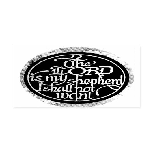 主は私の羊飼いだ…..ウッドアートスタンプ ラバースタンプ (インプリント)