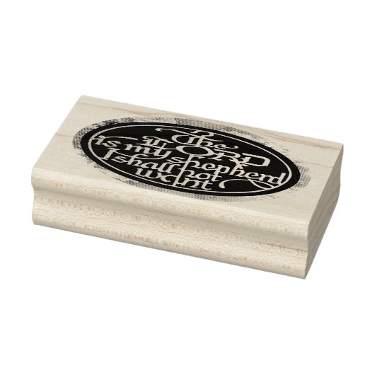 主は私の羊飼いだ…..ウッドアートスタンプ ラバースタンプ (スタンプ)