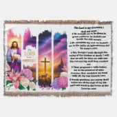 主は私の羊飼いだ スローブランケット (正面)