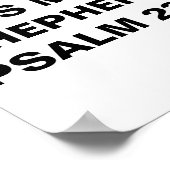 「主は私の羊飼いだ」 ポスター (角)