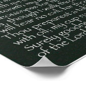 主は私の羊飼いだ – 詩篇23、バリエーションF ポスター (角)