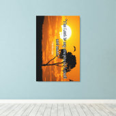 "主は私の羊飼いだ – 詩篇23:1キリスト教の蘇 キャンバスプリント (インサイチュ (ウッドフロア))