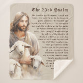 主は私の羊飼いだ – 23詩篇 シェルパブランケット (正面)