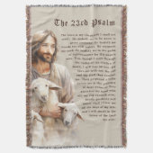 主は私の羊飼いだ – 23詩篇 スローブランケット (正面縦)