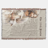 主は私の羊飼いだ – 23詩篇 スローブランケット (正面)