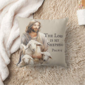 主は私の羊飼いだ – Psalm 23装飾用クッション クッション (ブランケット)