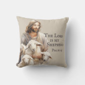 主は私の羊飼いだ – Psalm 23装飾用クッション クッション (正面)
