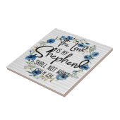 主は私の羊飼いだ | Psalm 23:1聖書の詩 タイル (側面)