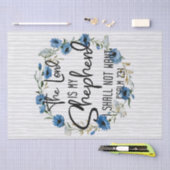 主は私の羊飼いだ | Psalm 23:1聖書の詩 薄葉紙 (クラフト)