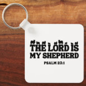 主は私の羊飼いだ – Psalm 23:1 キーホルダー (正面)