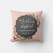 主は私の羊飼いだ – Psalm 23 : 1 クッション (正面)