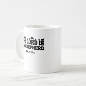 主は私の羊飼いだ – Psalm 23:1 コーヒーマグカップ (正面左)
