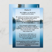 主は私の羊飼いである、詩篇23章 聖書の言葉 記憶 ポストカード (正面/裏面)