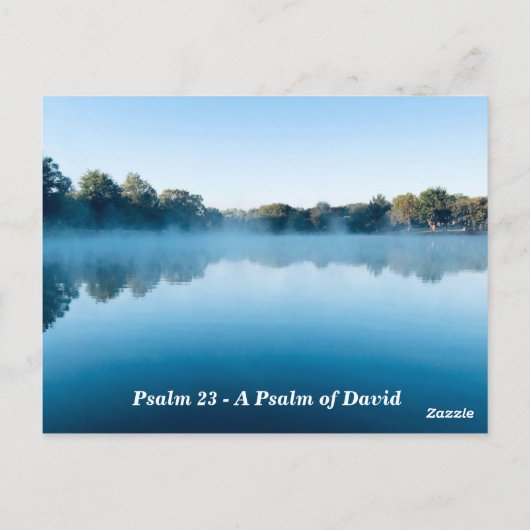 主は私の羊飼いである、詩篇23章、聖書の記憶箇所 ポストカード (裏面)