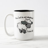 主は私の羊飼いです ツートーンマグカップ (左)