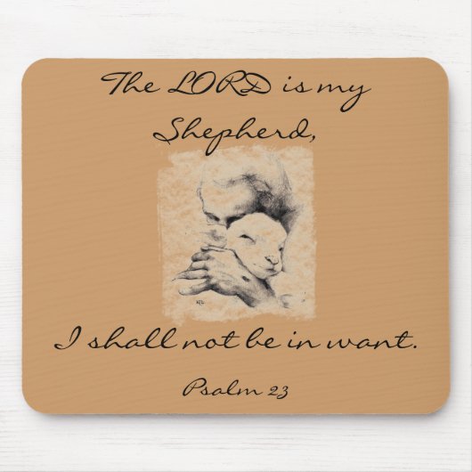 主は私の羊飼いです マウスパッド (正面)