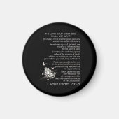 主は私の羊飼いで磁石は欲しくない マグネット (正面)