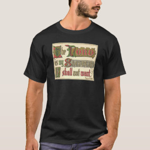 主は私の羊飼いで私は宗教を望まない Tシャツ